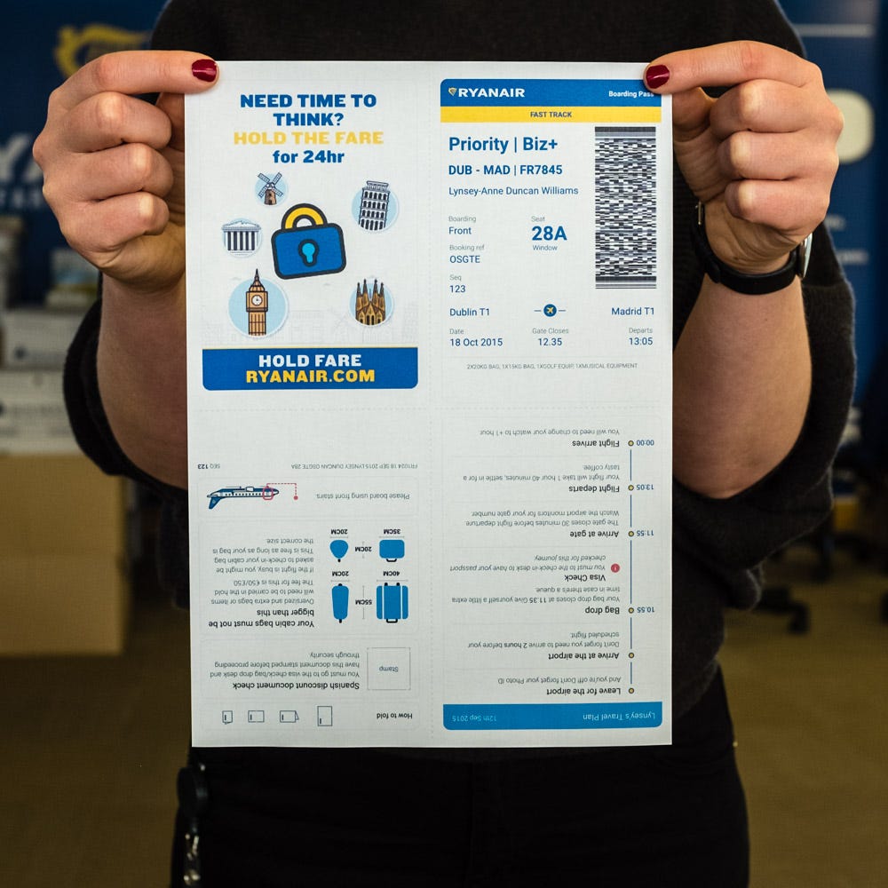 how to print ryanair boarding pass