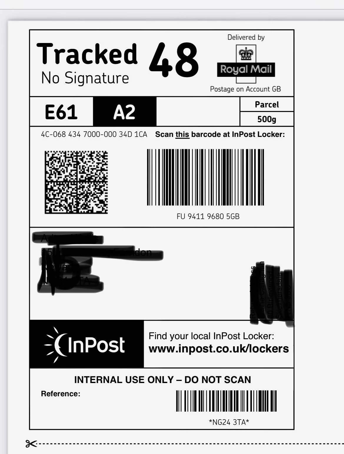 where can i print inpost label without a printer
