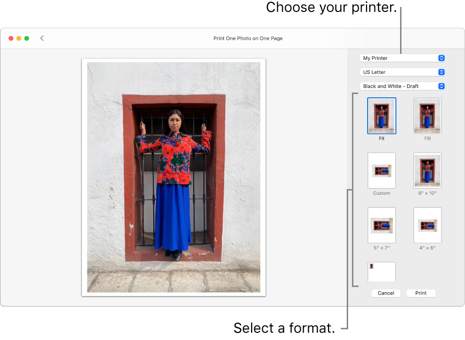 how to print on a mac
